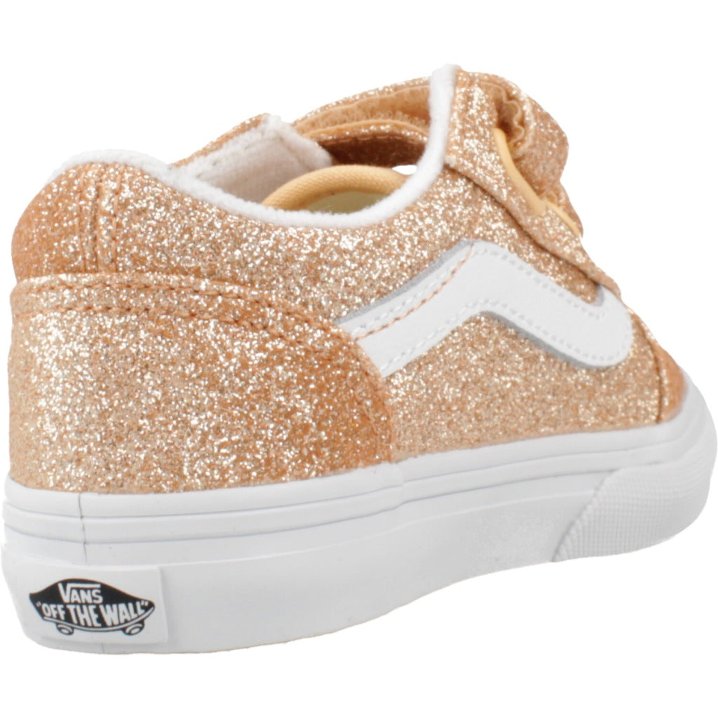 VANS OLD SKOOL V GLITTER en color NARANJA (3)