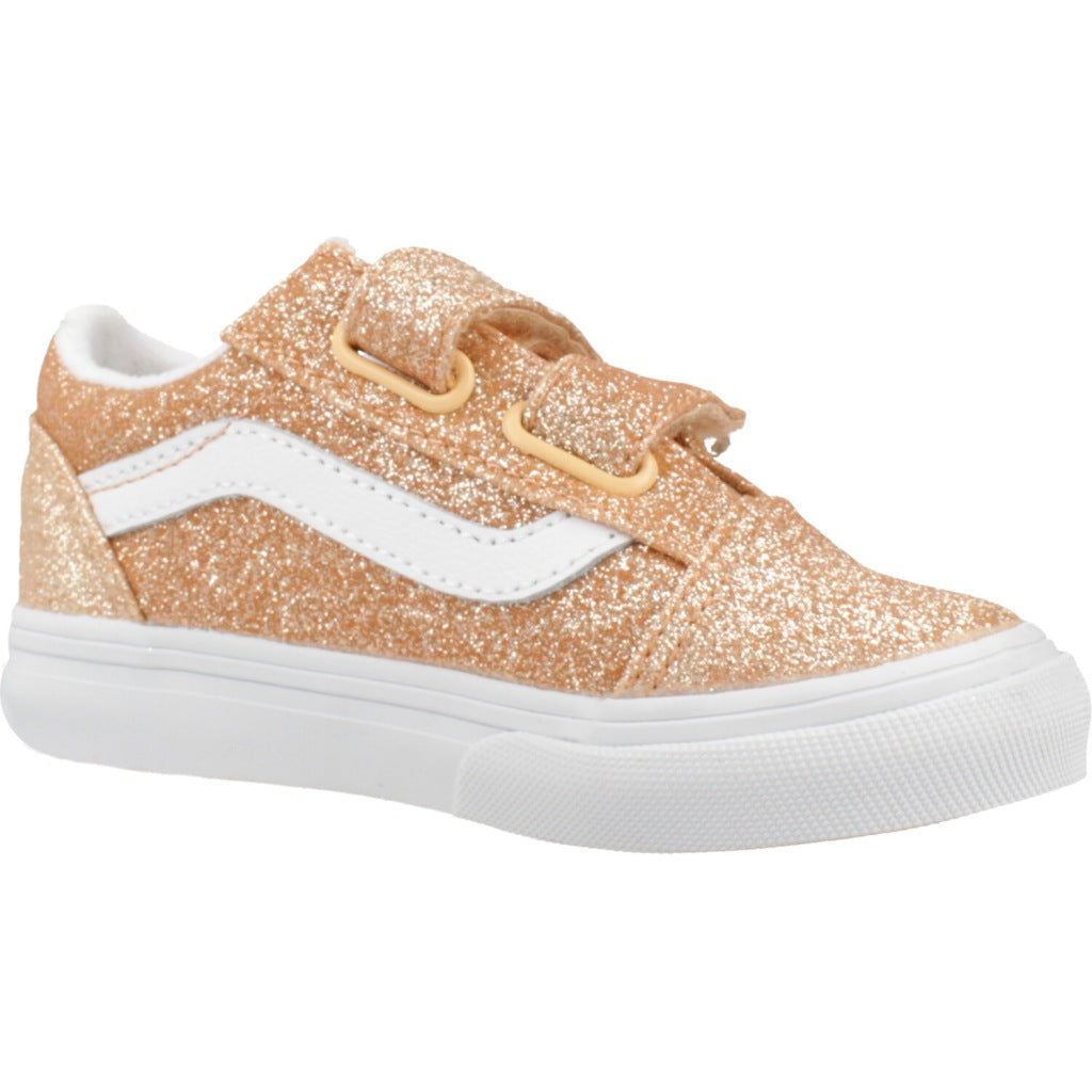 VANS OLD SKOOL V GLITTER en color NARANJA (5)