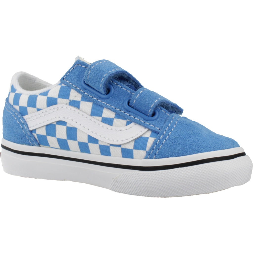 VANS OLD SKOOL V CHECKBOARD en color AZUL (5)