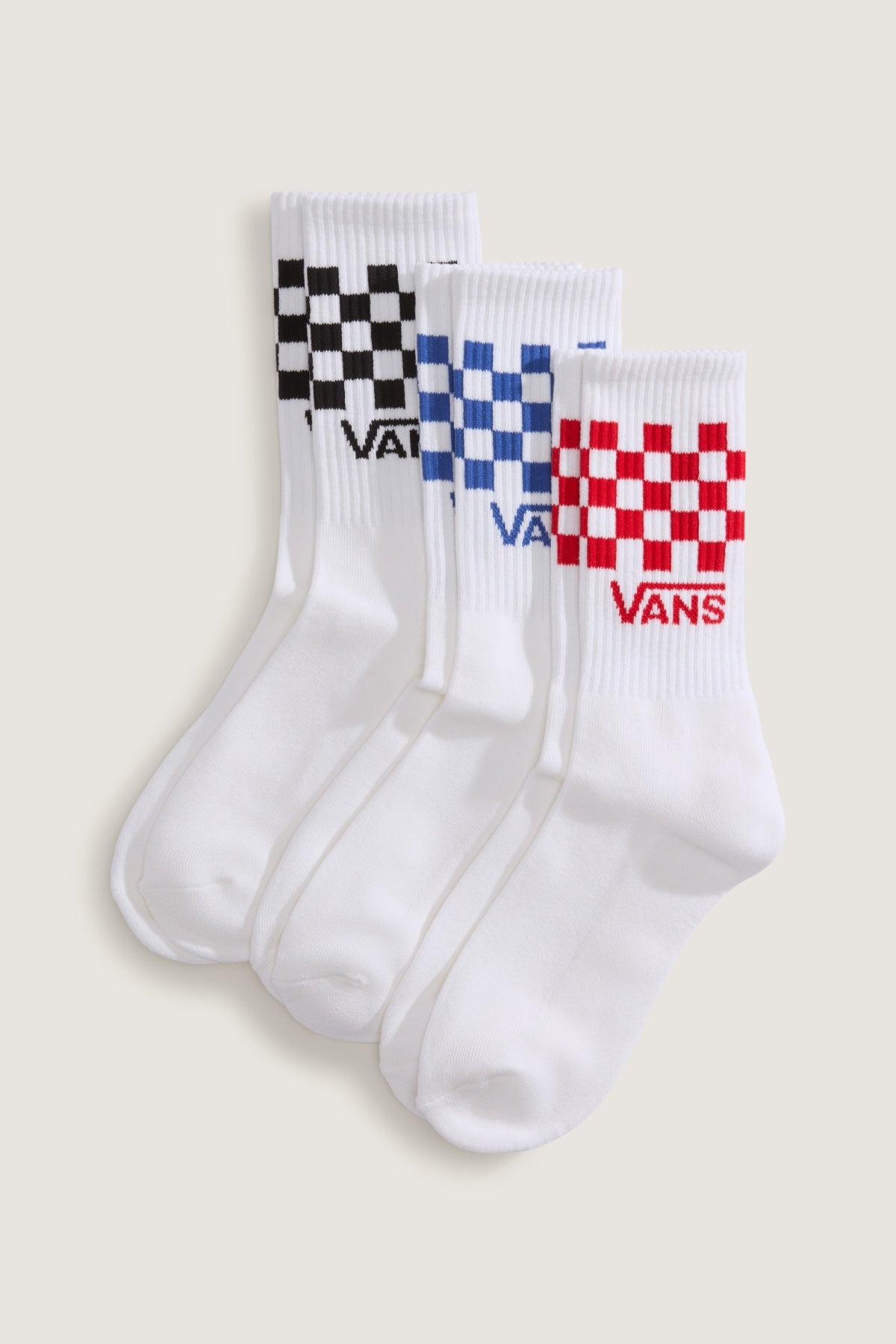 VANS VNQBUWHT CLASSIC CHECK CREW en color BLANCO (1)