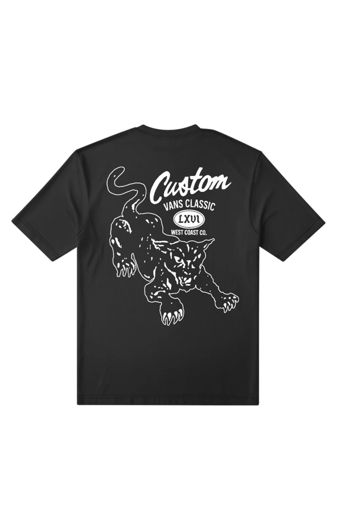 VANS VNXSBLK CUSTOM CAT TEE en color NEGRO (2)
