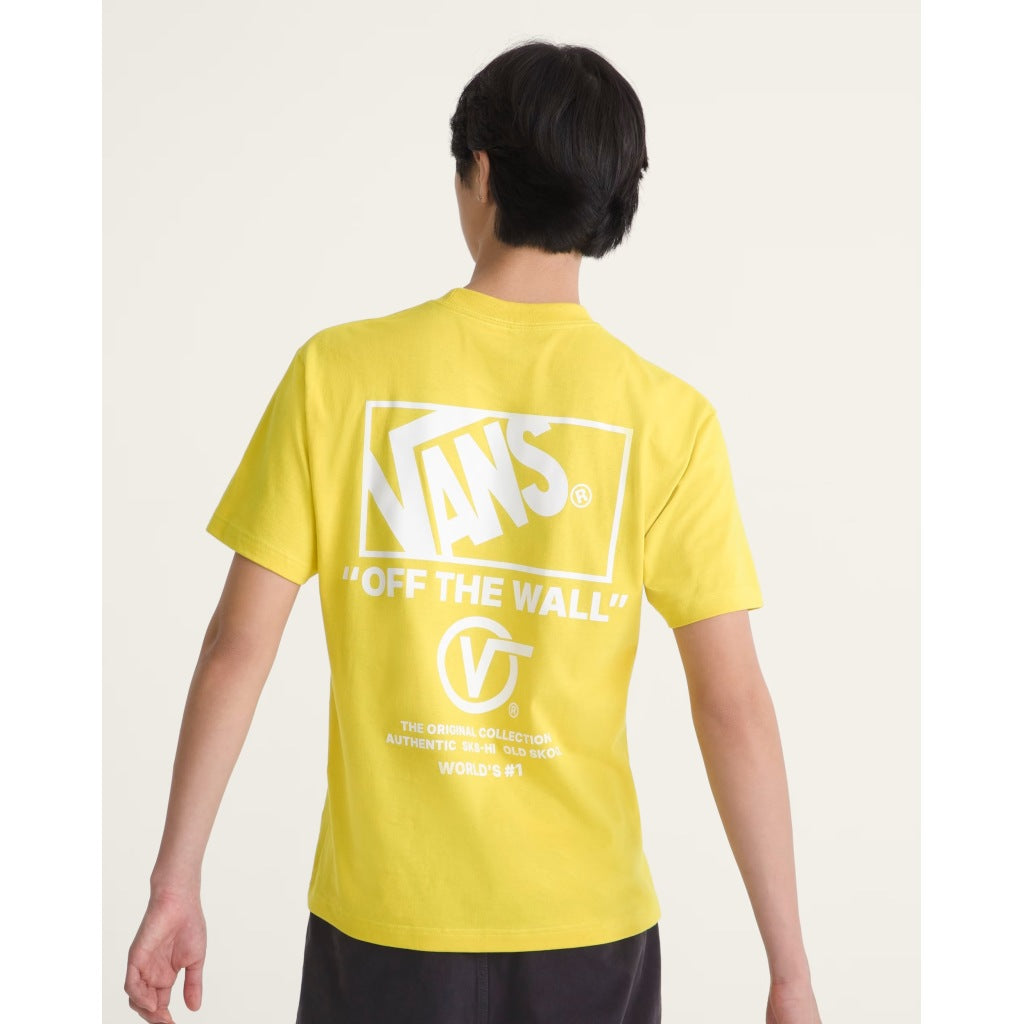 VANS VNPEWGRV STACKED HI SS TEE en color AMARILLO (6)