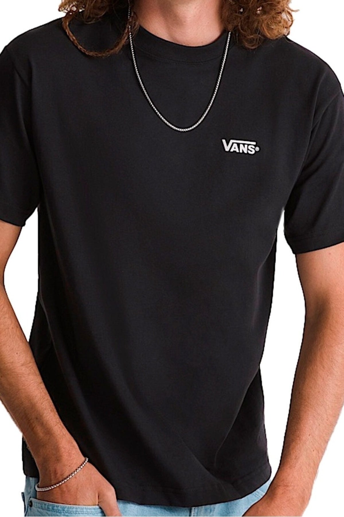 VANS VNTBXY NEW LEFT CHEST SS TEE en color NEGRO (3)