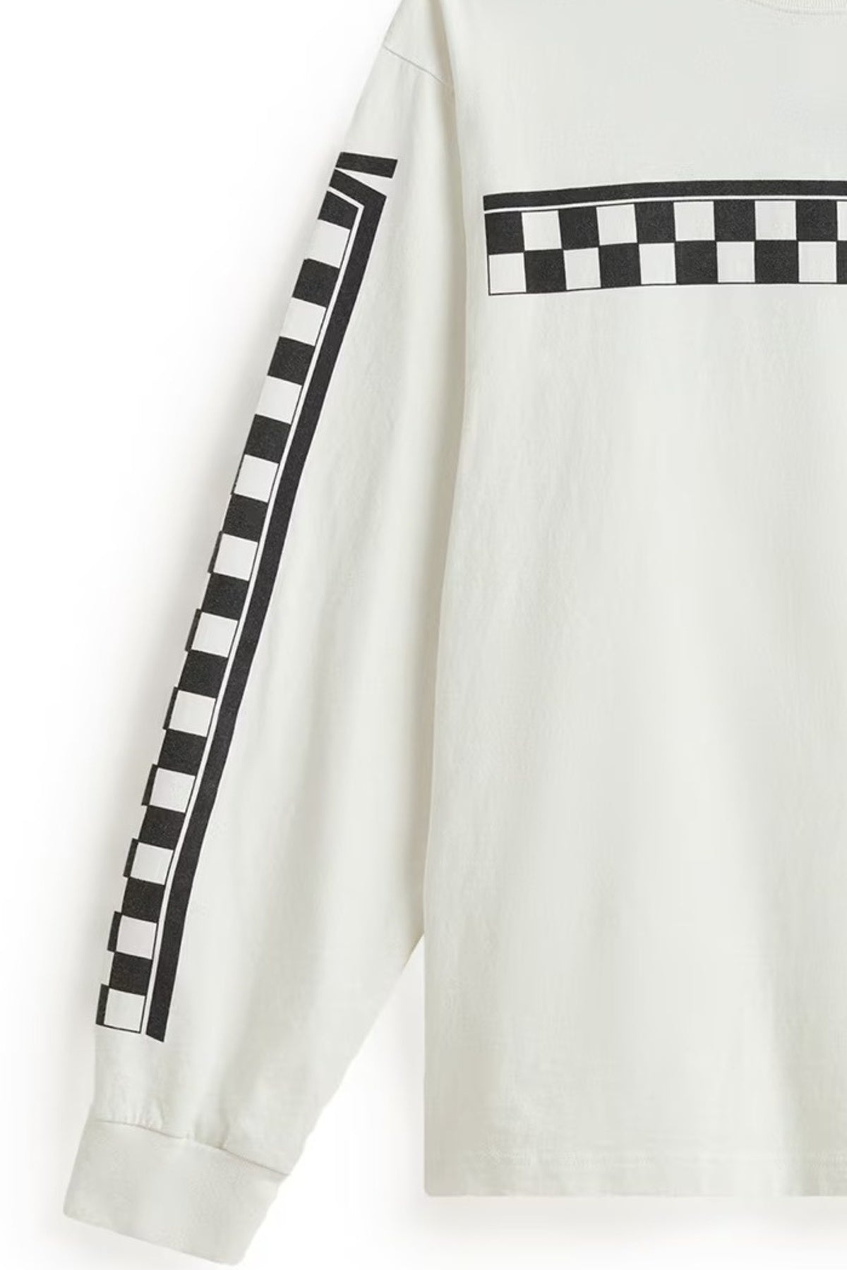 VANS VNXBFS VANS RACING LS TEE en color BLANCO (4)