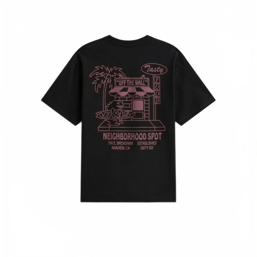 VANS VNBLK FOOD SPOT SS TEE en color NEGRO (5)