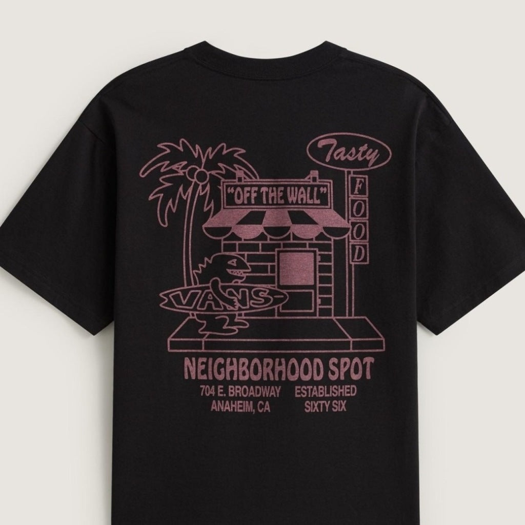 VANS VNBLK FOOD SPOT SS TEE en color NEGRO (6)