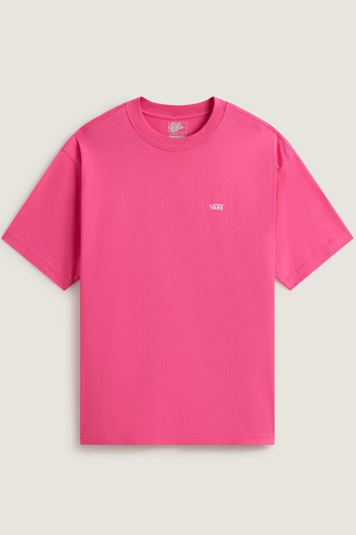 VANS VNFFGSE LEFT CHEST II LOOSE SS en color ROSA (2)