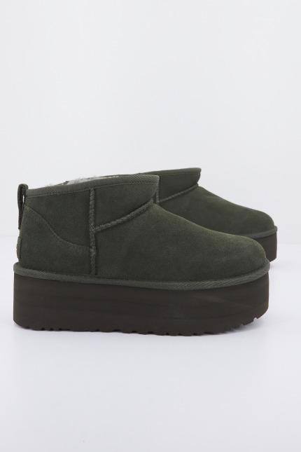 UGG CLASSIC ULTRA MINI PLATF en color VERDE (1)
