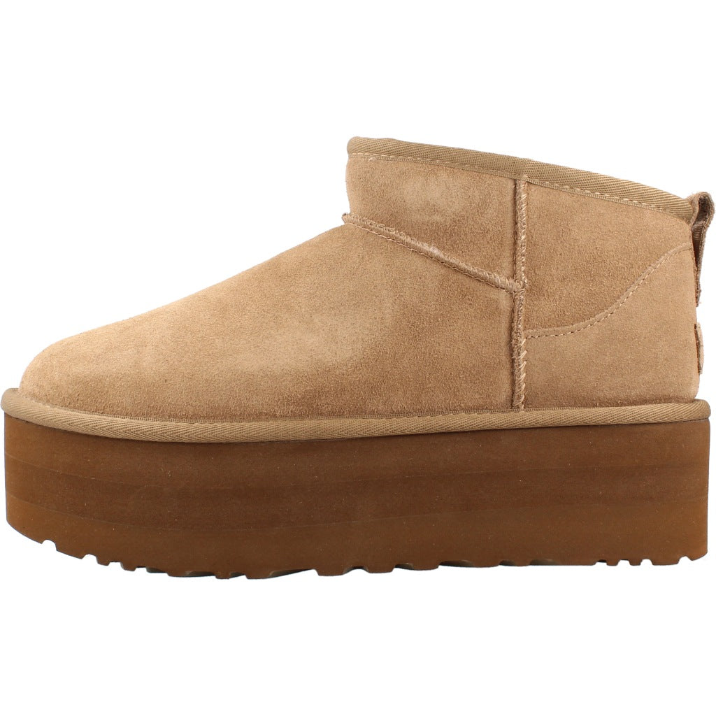 UGG CLASSIC ULTRA MINI PLATF en color MARRON CLARO (2)