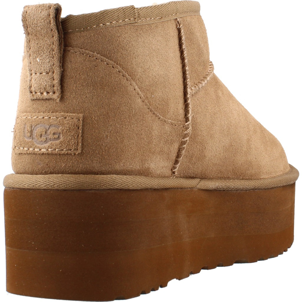 UGG CLASSIC ULTRA MINI PLATF en color MARRON CLARO (3)