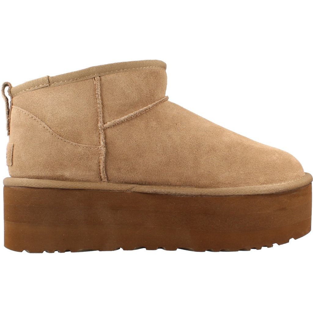 UGG CLASSIC ULTRA MINI PLATF en color MARRON CLARO (4)