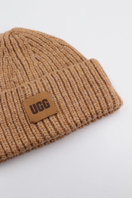 UGG CHUNKY RIB KNIT SCARF en color MARRON (2)