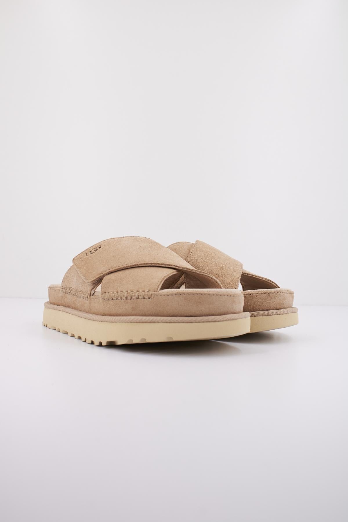 UGG W GOLDENSTAR CROSS SLIDE en color MARRON CLARO (2)