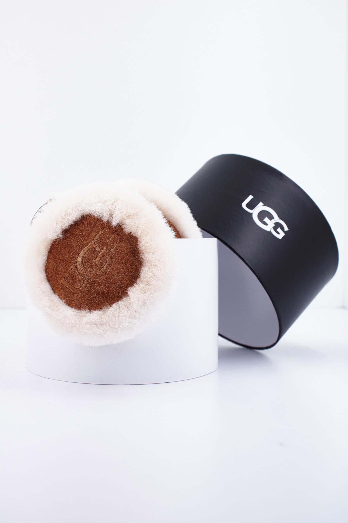 UGG W EMBROIDERED LOGO EARMUFF en color MARRON (3)