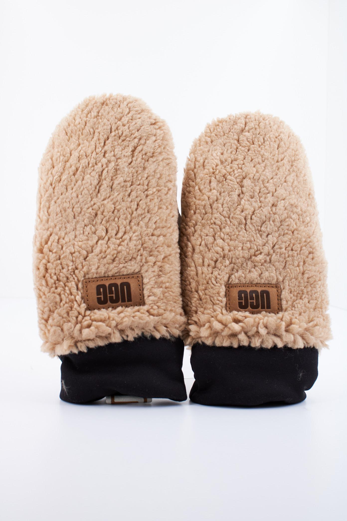 UGG W SHERPA MITTEN W LOGO TAPE en color MARRON (1)