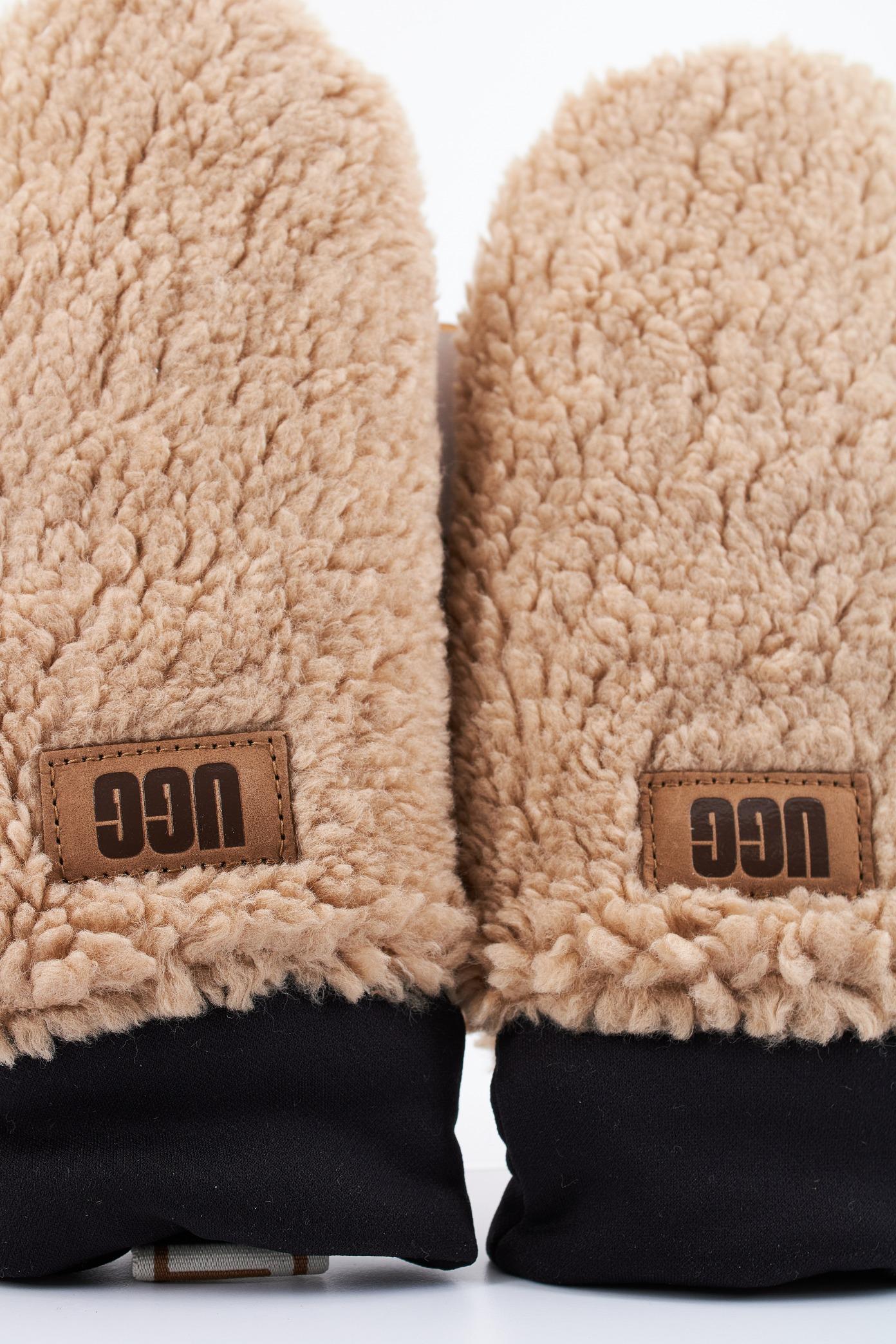UGG W SHERPA MITTEN W LOGO TAPE en color MARRON (3)
