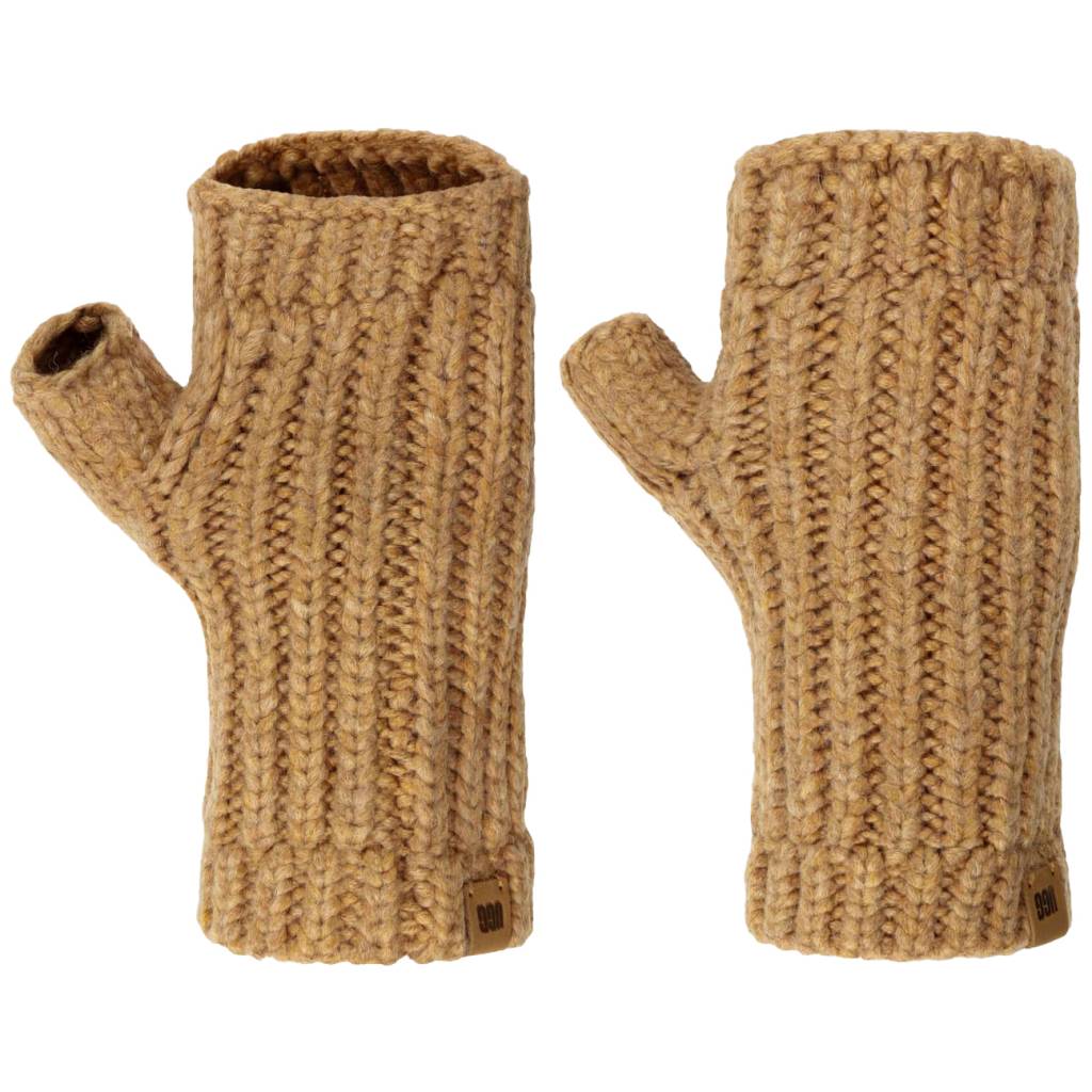 UGG W RIBBED FINGERLESS MITTEN en color MARRON (4)