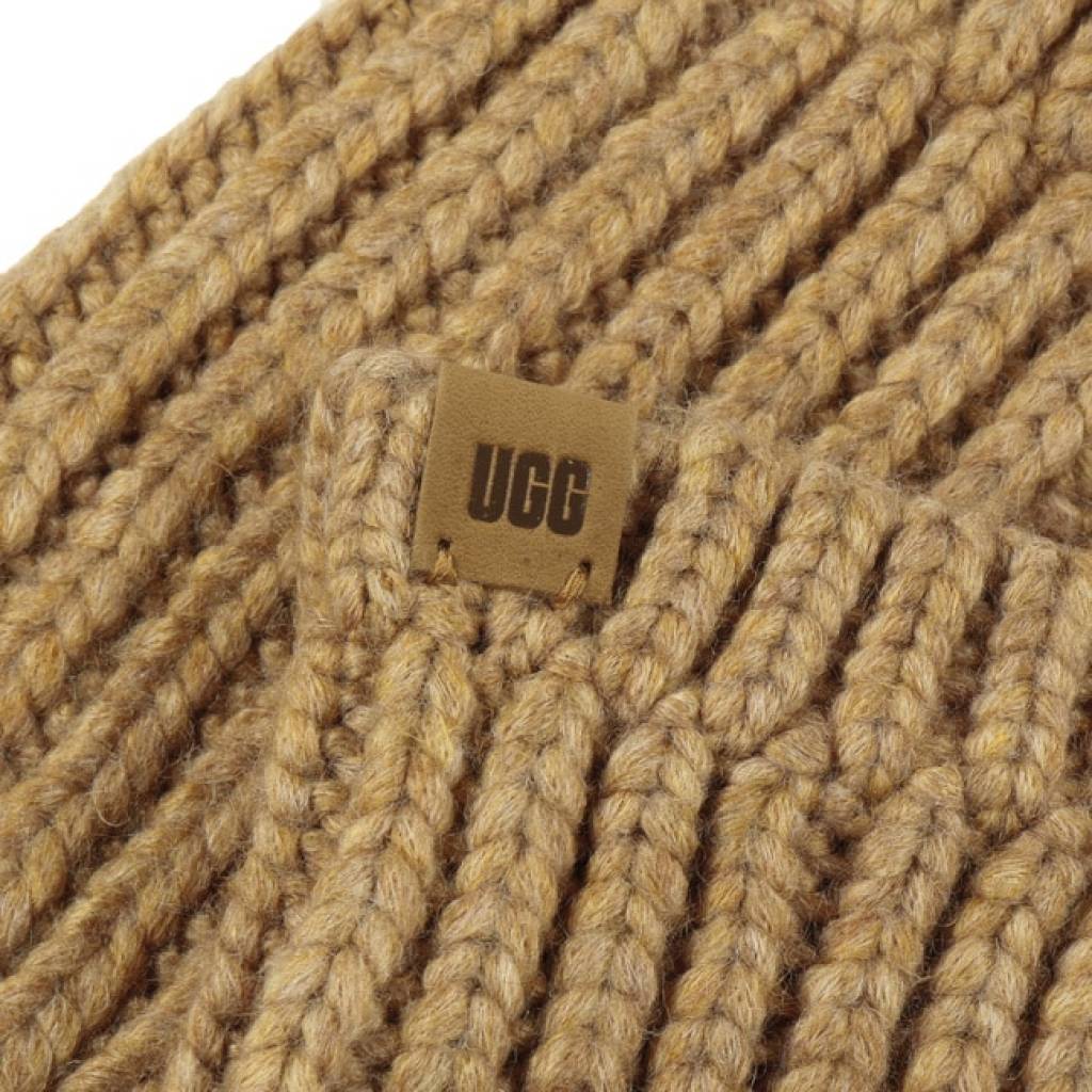 UGG W RIBBED FINGERLESS MITTEN en color MARRON (6)