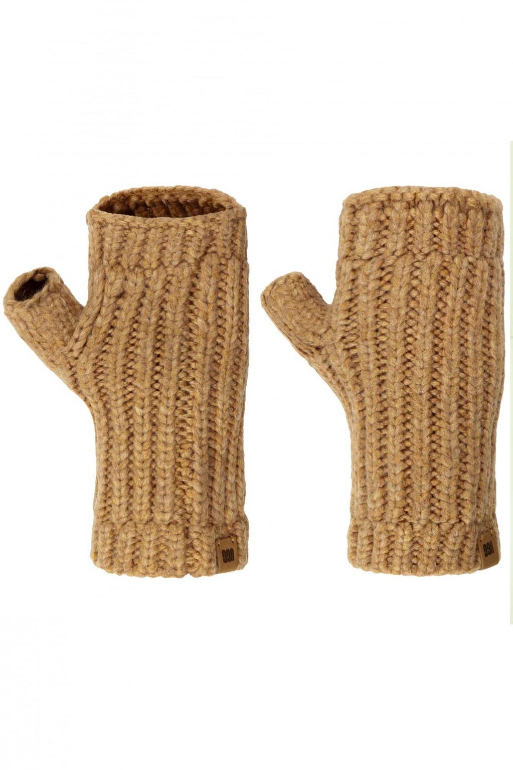 UGG W RIBBED FINGERLESS MITTEN en color MARRON (1)