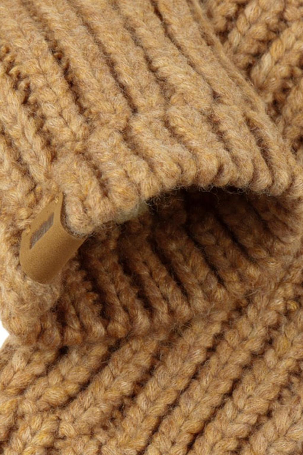 UGG W RIBBED FINGERLESS MITTEN en color MARRON (2)