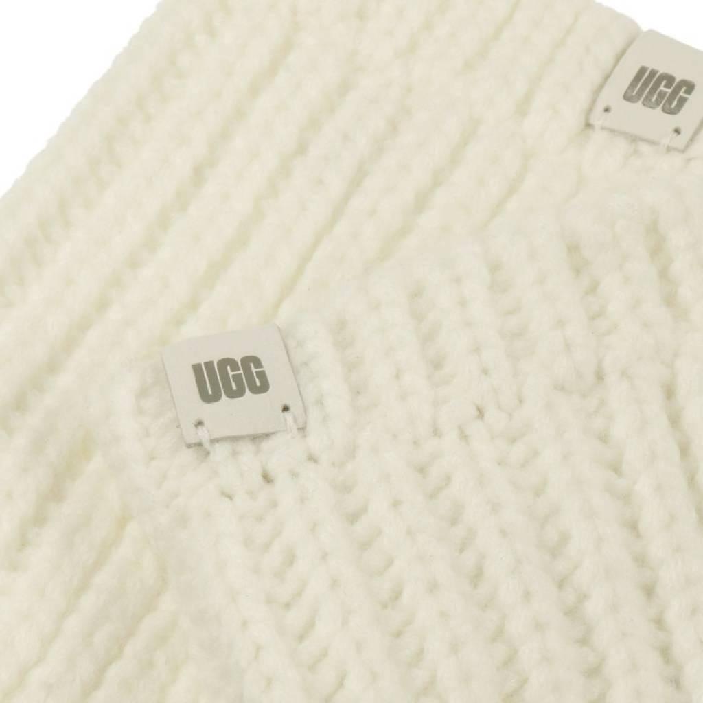 UGG W RIBBED FINGERLESS MITTEN en color BLANCO (6)