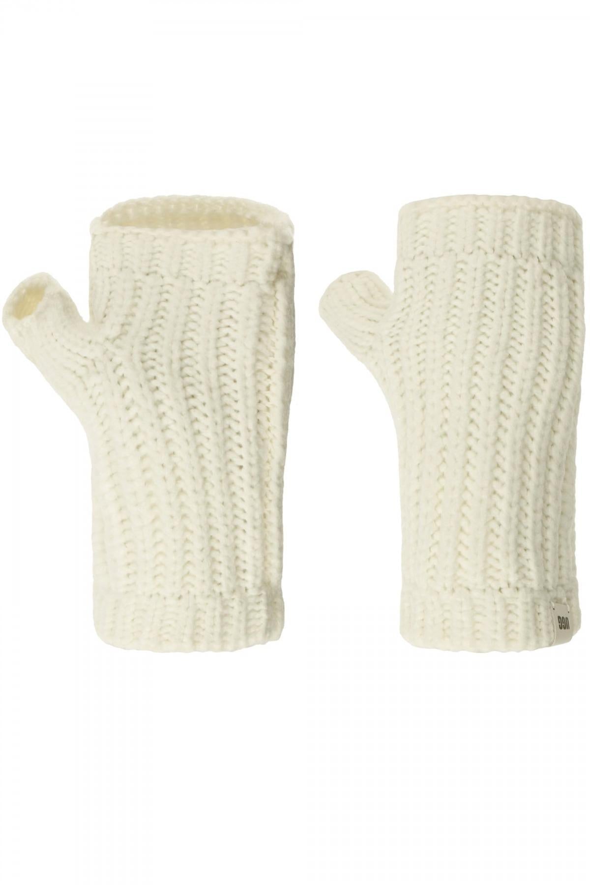 UGG W RIBBED FINGERLESS MITTEN en color BLANCO (1)