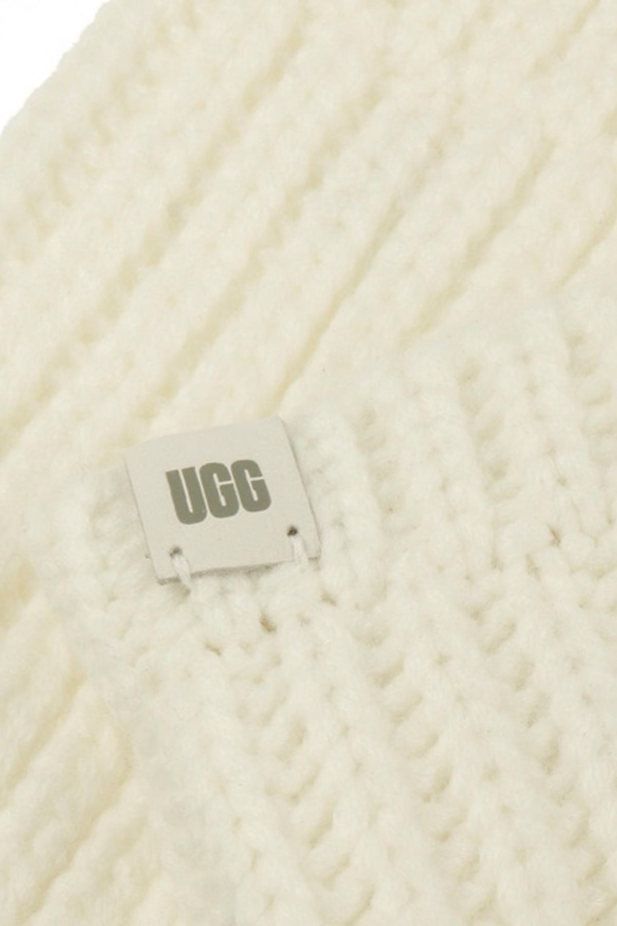 UGG W RIBBED FINGERLESS MITTEN en color BLANCO (3)