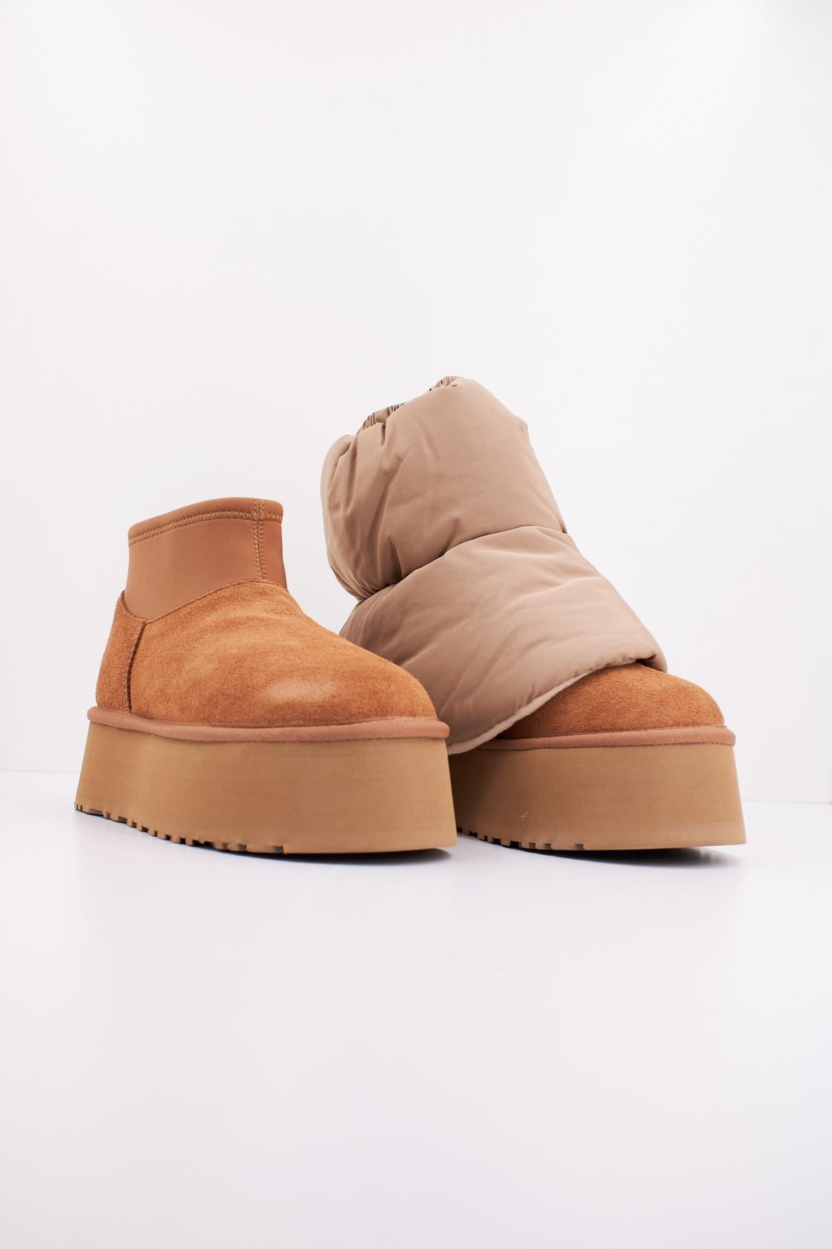 UGG W CLASSIC MINI DIPPER PUFF en color MARRON (2)