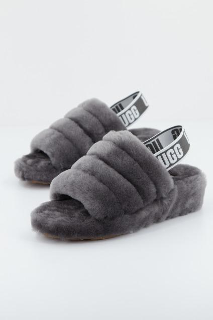 UGG FLUFF YEAH SLIDE en color GRIS (1)