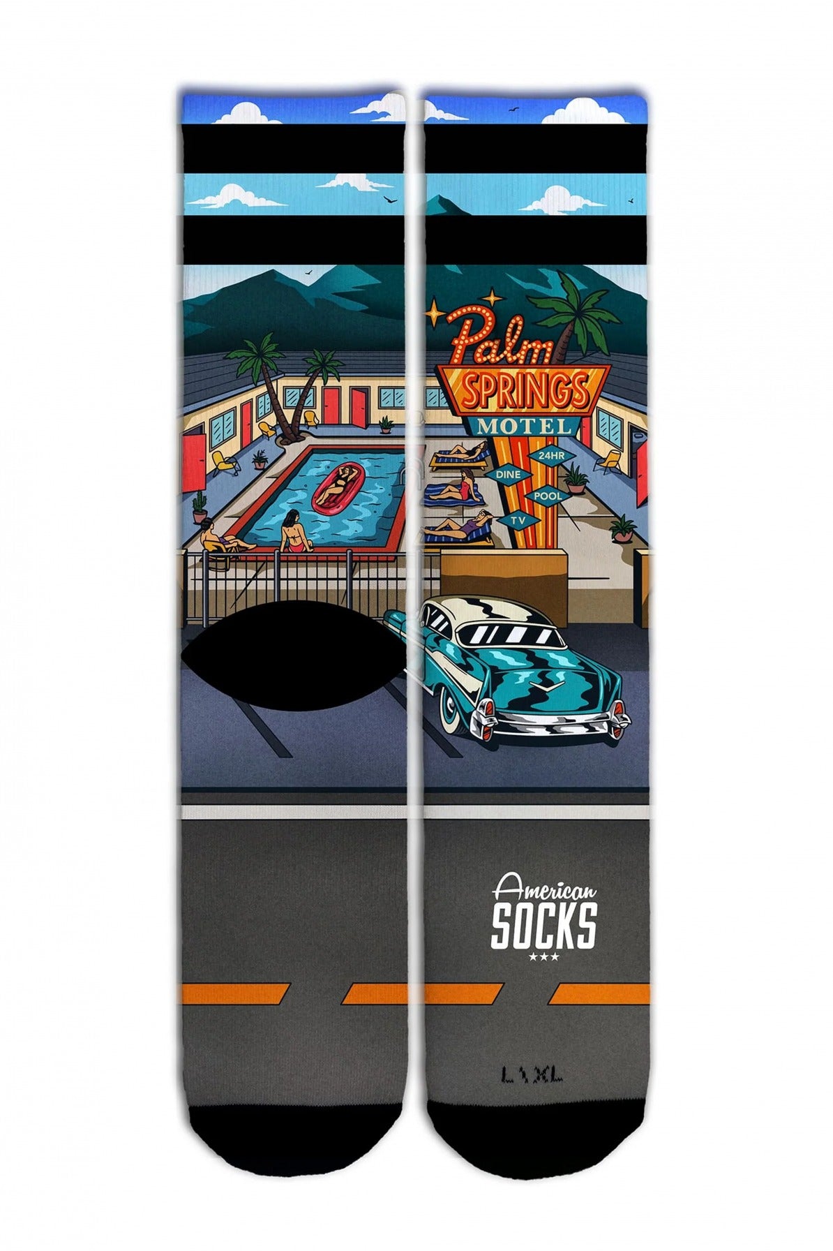 AMERICAN SOCKS PALM SPRINGS MOTEL en color MULTICOLOR (1)