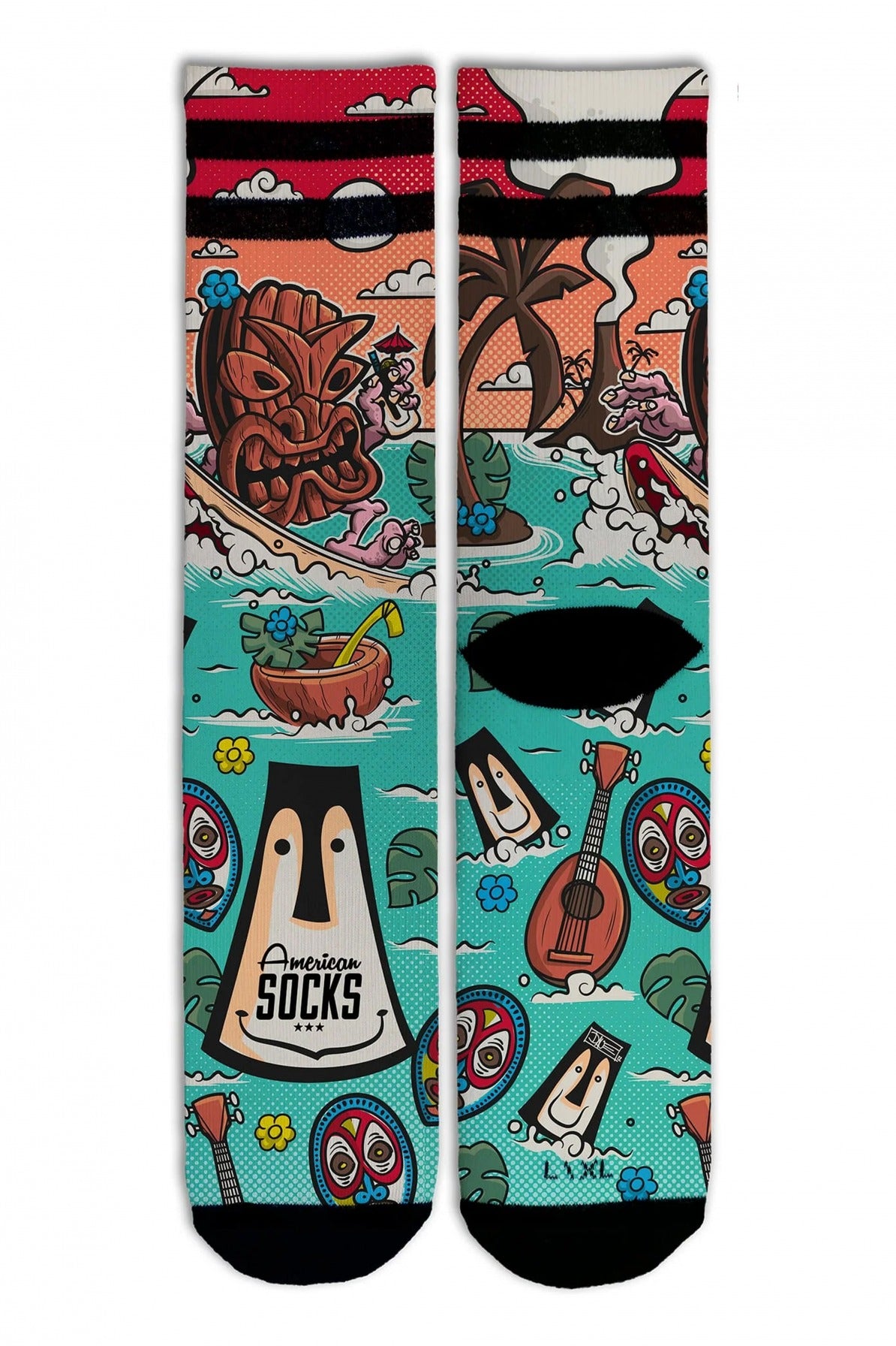 AMERICAN SOCKS TIKI SURF en color MULTICOLOR (1)