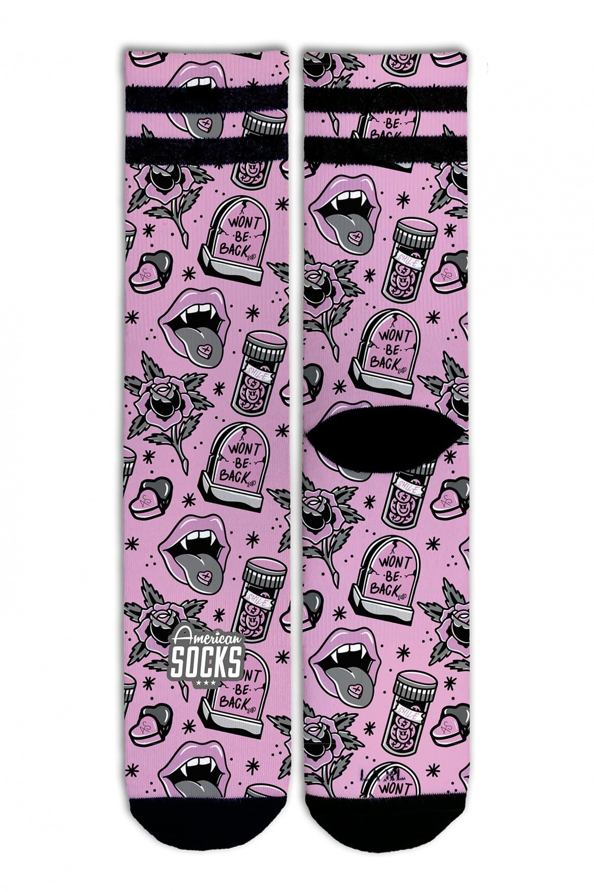 AMERICAN SOCKS WONT BE BACK en color ROSA (1)
