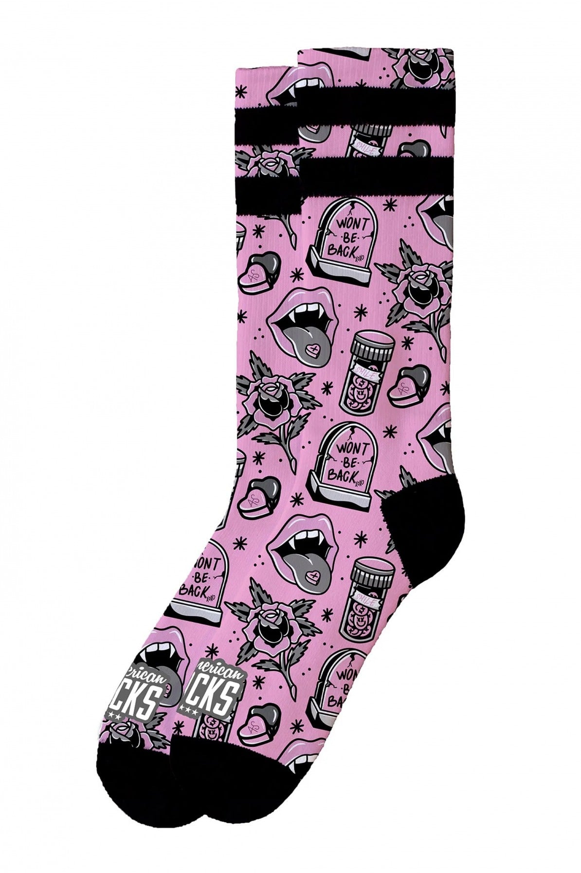 AMERICAN SOCKS WONT BE BACK en color ROSA (2)