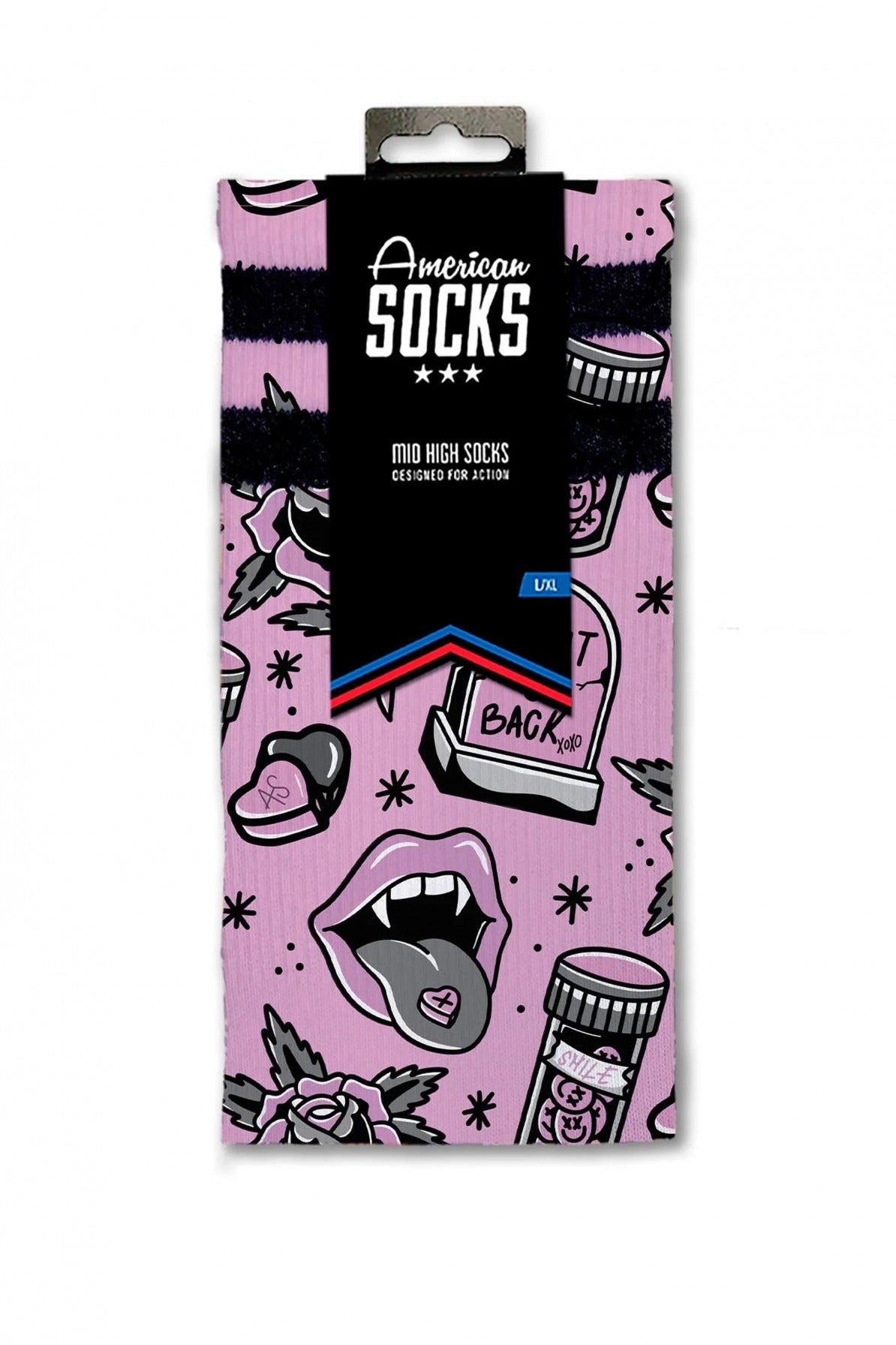 AMERICAN SOCKS WONT BE BACK en color ROSA (3)