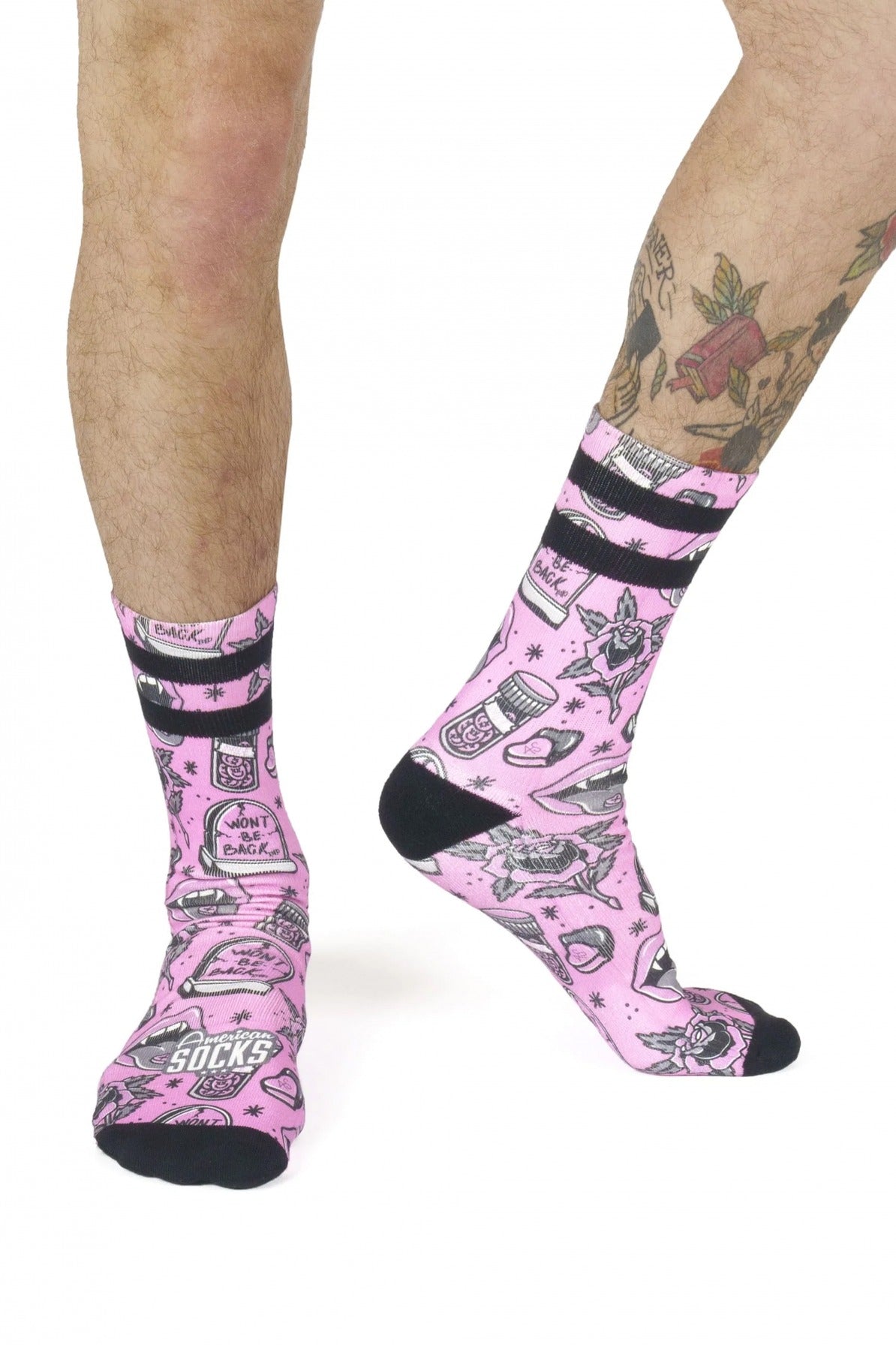 AMERICAN SOCKS WONT BE BACK en color ROSA (4)