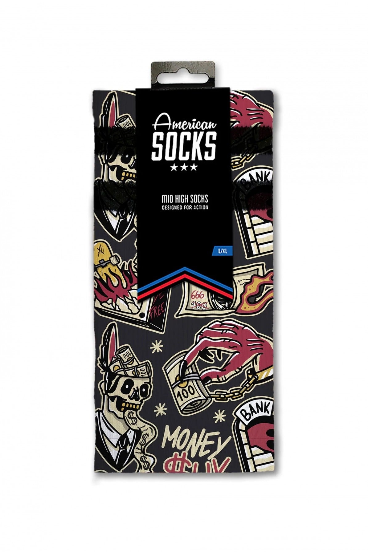 AMERICAN SOCKS MONEY SUCKS en color MULTICOLOR (3)