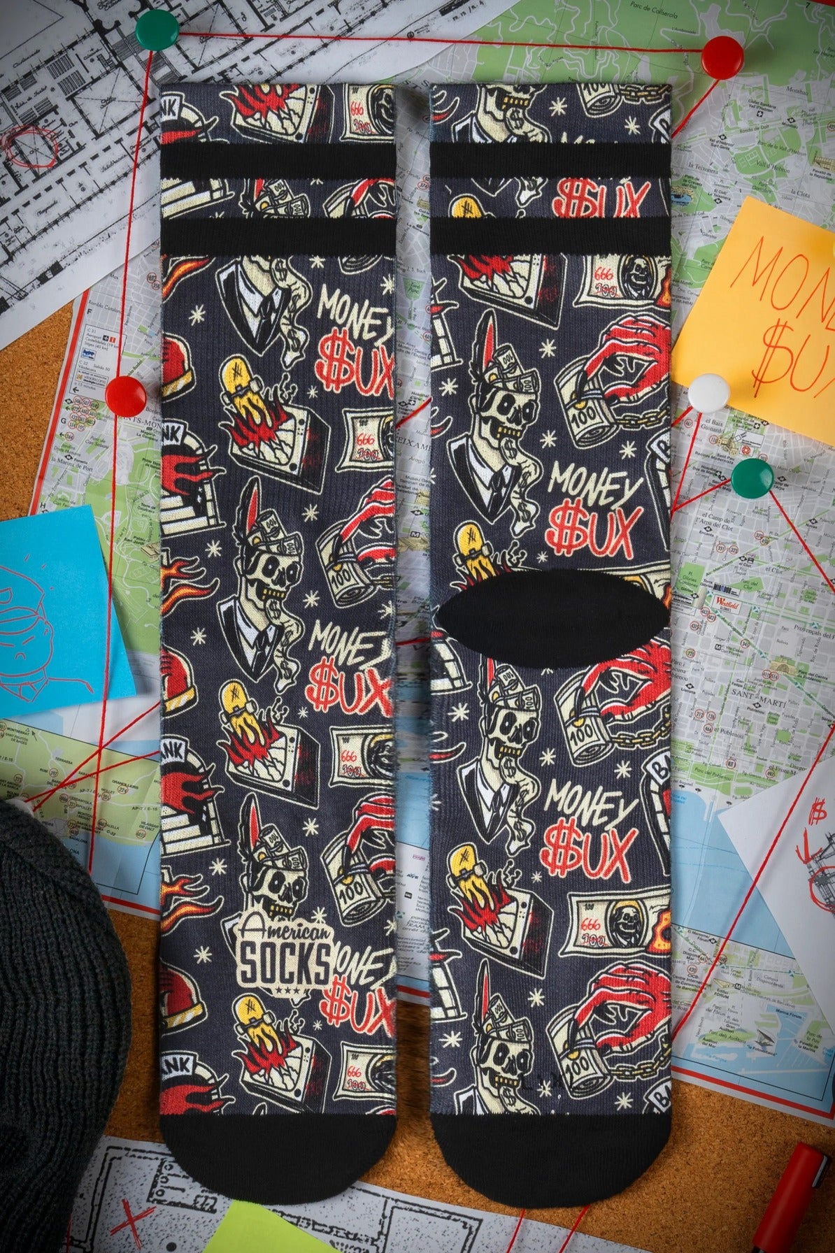 AMERICAN SOCKS MONEY SUCKS en color MULTICOLOR (4)