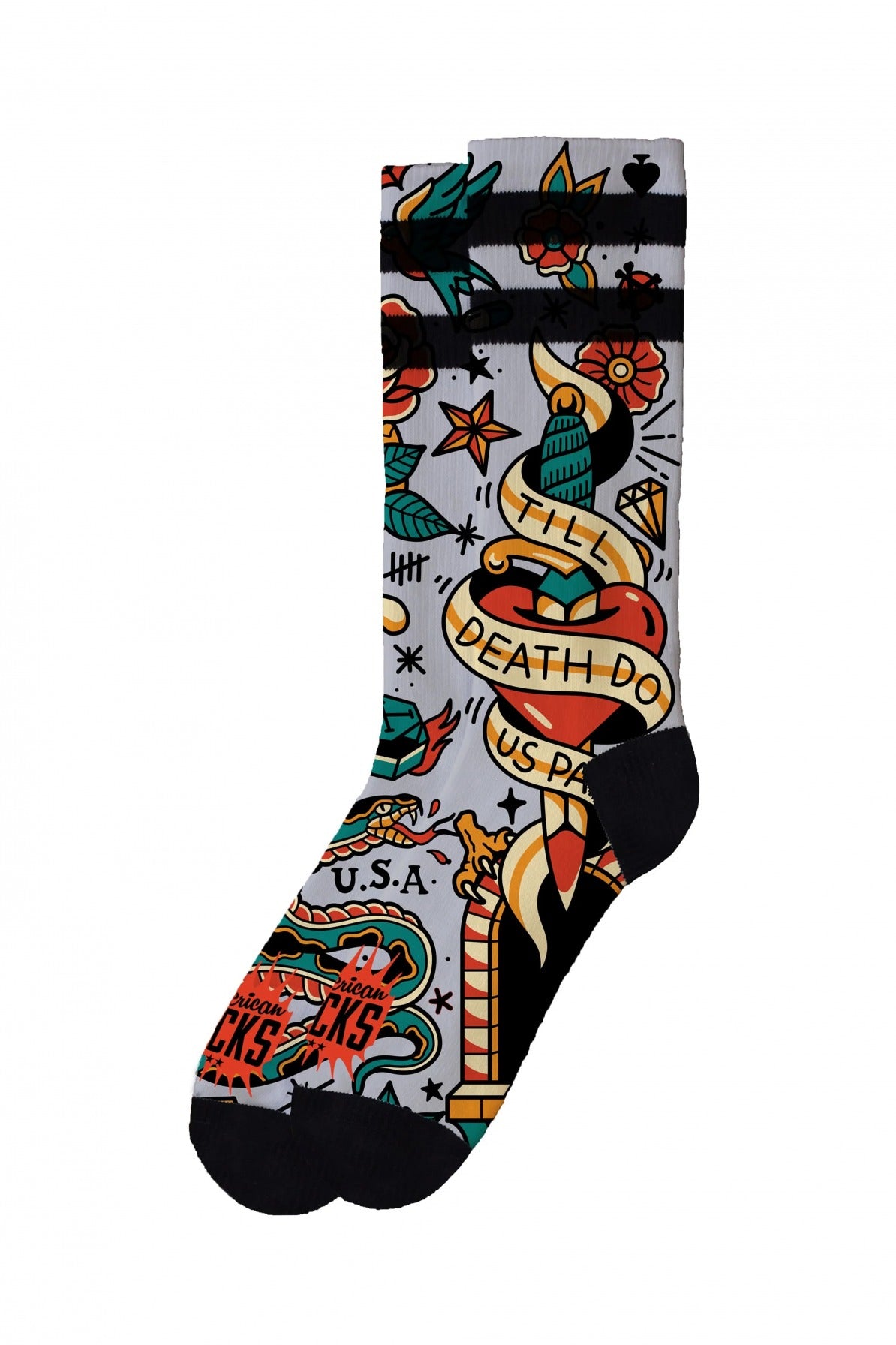 AMERICAN SOCKS TILL DEATH DO US PART en color MULTICOLOR (2)