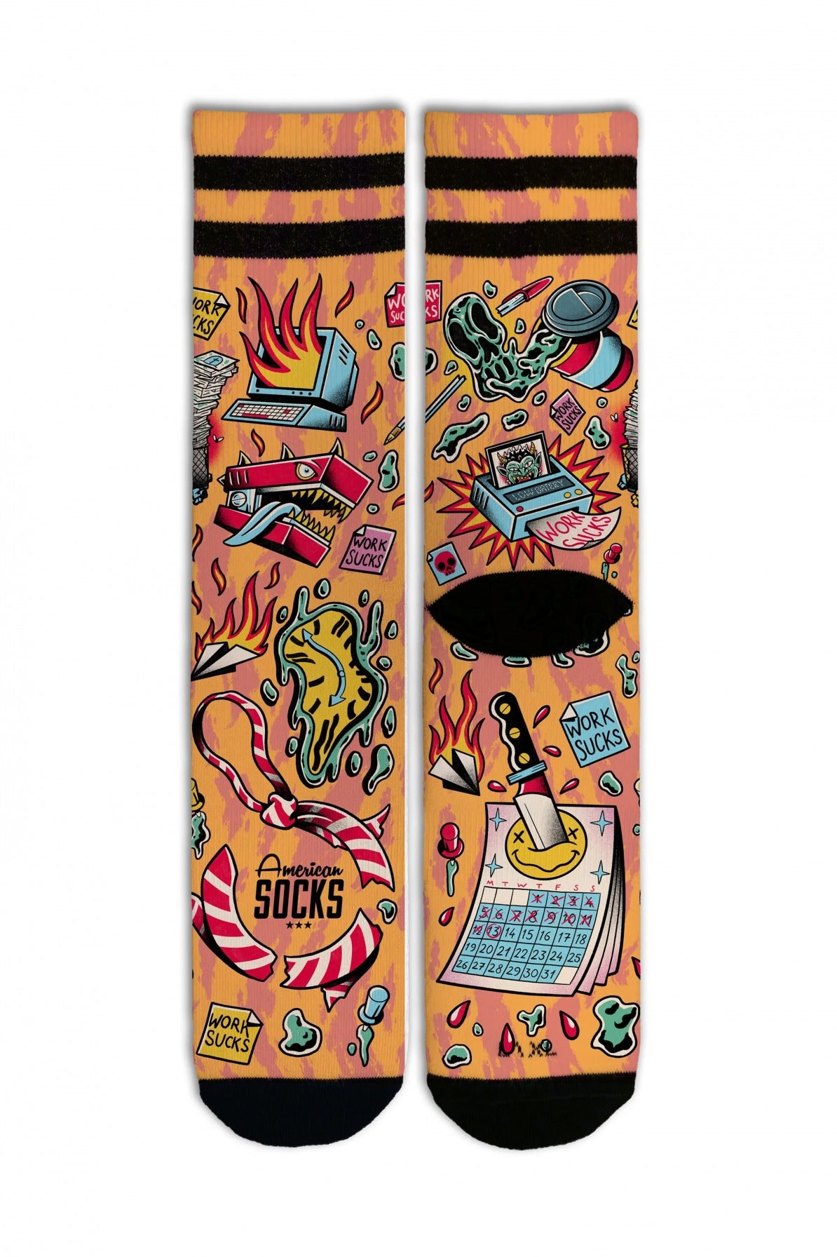 AMERICAN SOCKS WORK SUCKS en color MULTICOLOR (1)