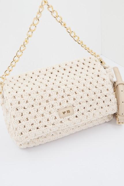 V VBSUU REA FLAP BAG en color BEIS (3)