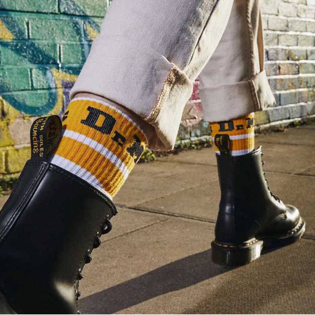 DR. MARTENS AC ATHLETIC LOGO SOCK en color BLANCO  (3)