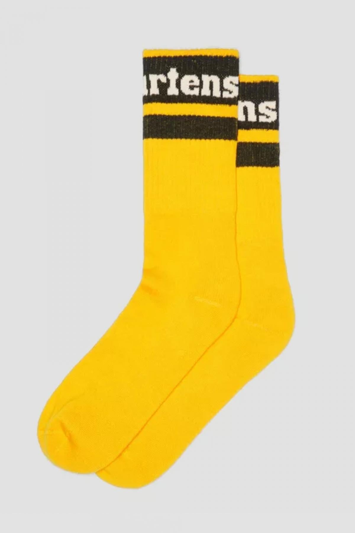 DR. MARTENS ATHLETIC LOGO SOCK en color AMARILLO  (1)