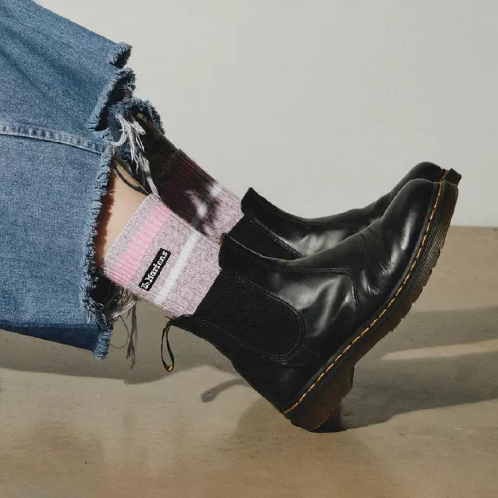 DR. MARTENS MARL SOCK en color ROSA  (5)