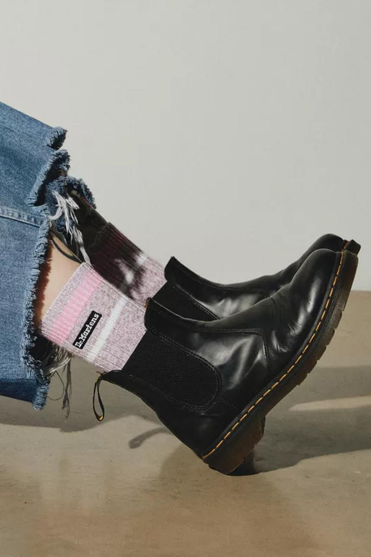 DR. MARTENS MARL SOCK en color ROSA  (2)