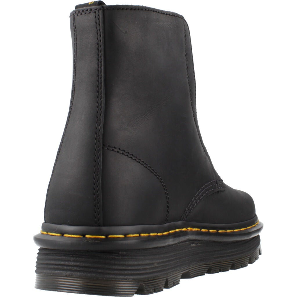 DR. MARTENS ZEBZAG LACELESS en color NEGRO  (3)
