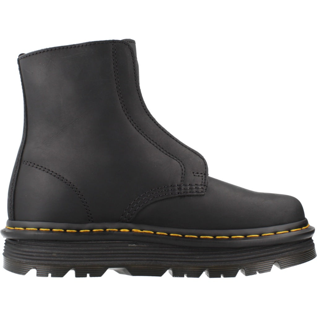DR. MARTENS ZEBZAG LACELESS en color NEGRO  (4)