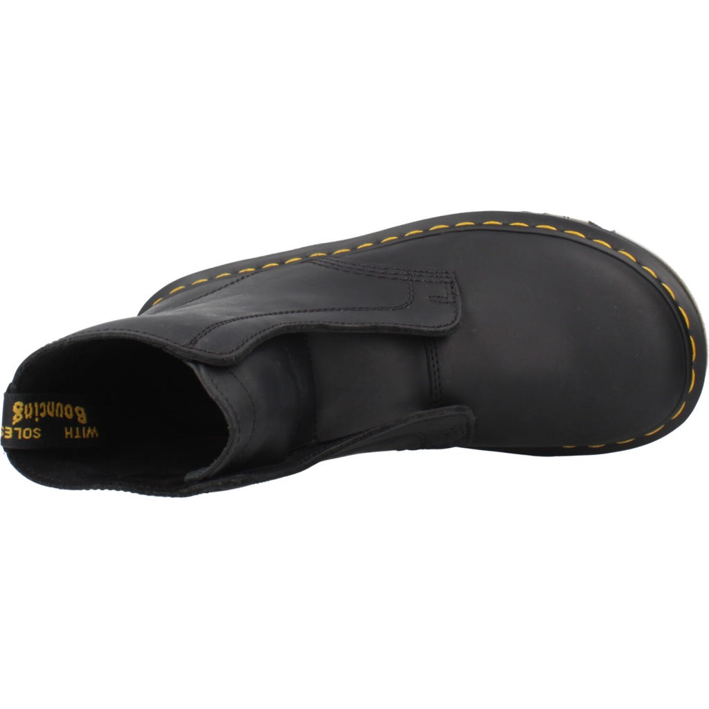 DR. MARTENS ZEBZAG LACELESS en color NEGRO  (7)