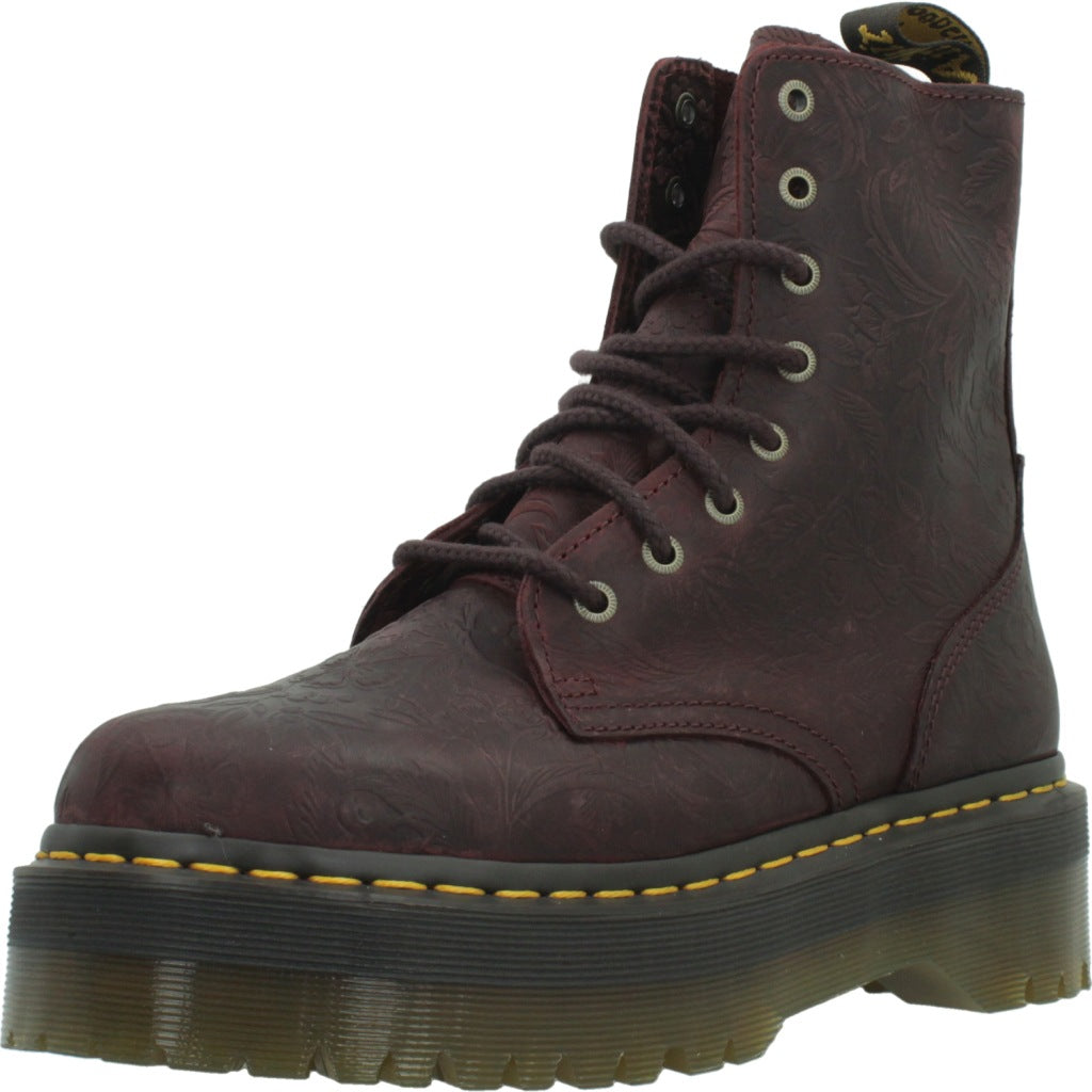 DR. MARTENS JADON EMBOSS FLORAL en color BURDEOS  (1)