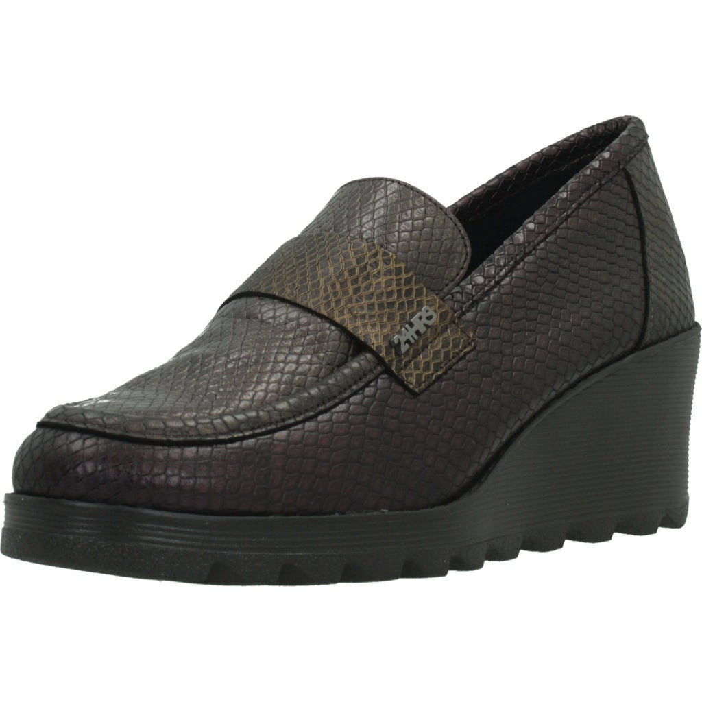  HORAS  H ZAPATO COMBI en color BURDEOS  (1)