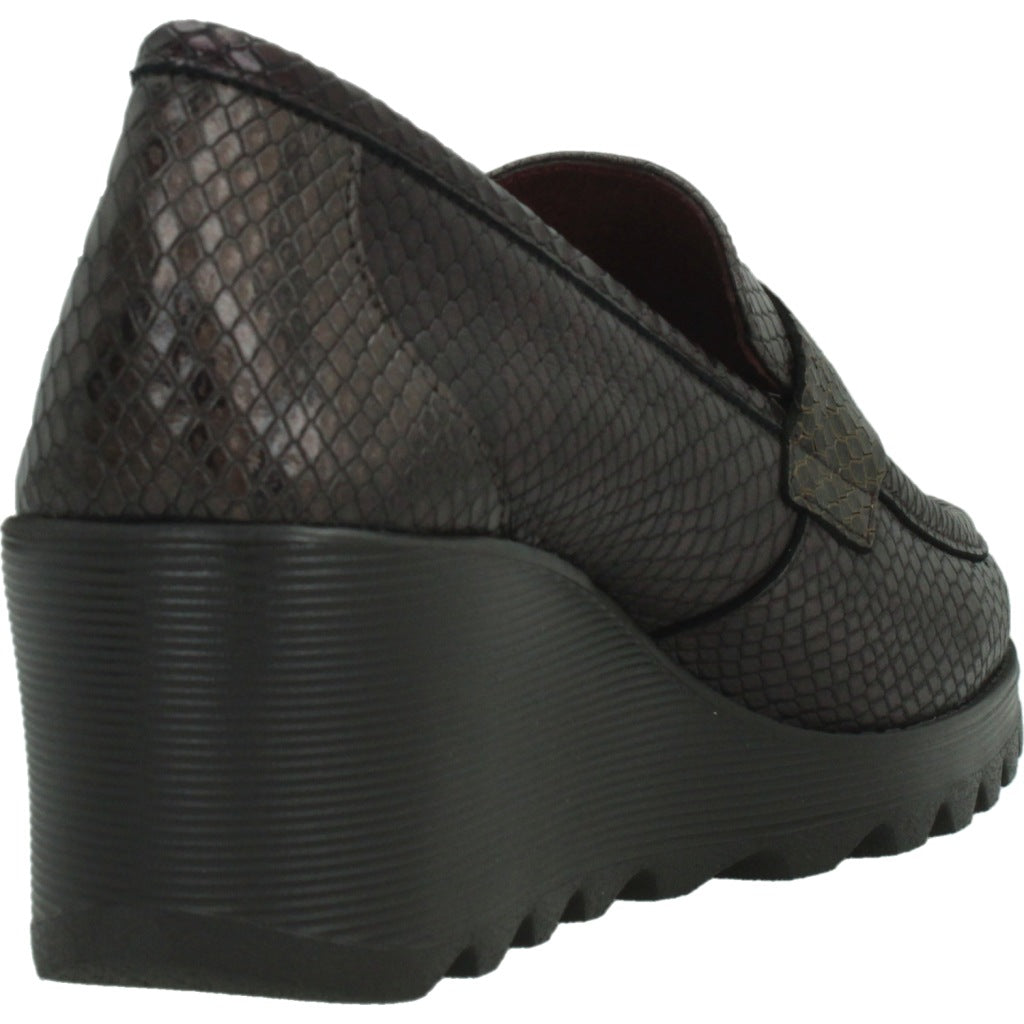  HORAS  H ZAPATO COMBI en color BURDEOS  (3)